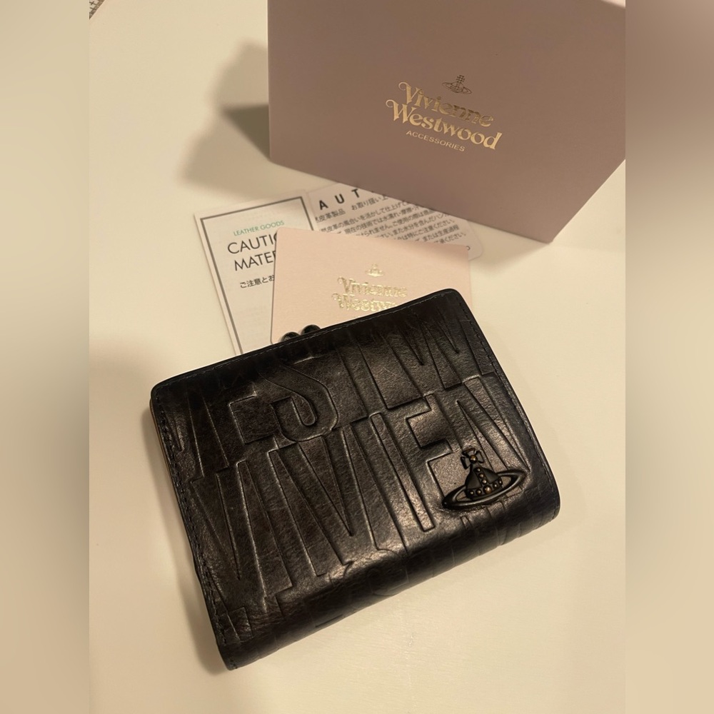 Vivienne Westwood leather compact wallet